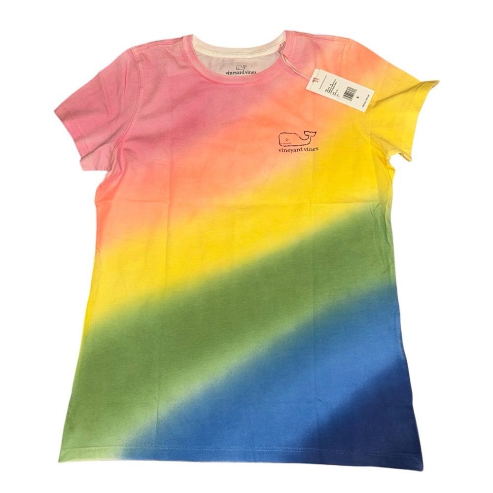 Vineyard vines WOMENS GRAPHIC TEE TIE DYE VINTAGE WHALE